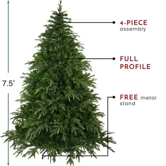 7.5ft. Unlit Roosevelt Fir Artificial Christmas Tree {7}