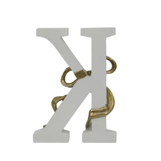8.25" Gold Bow Monogram Letter by Ashland&reg; K {3}