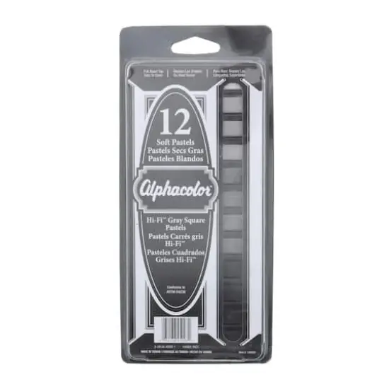 Quartet&reg; Alphacolor&trade; Hi-Fi Grays Square Pastel Set {1}