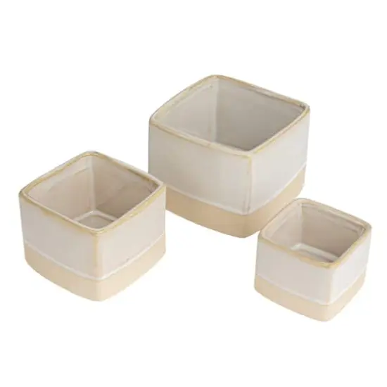 Hello Honey&reg; Cream Ceramic Nesting Container Set {1}