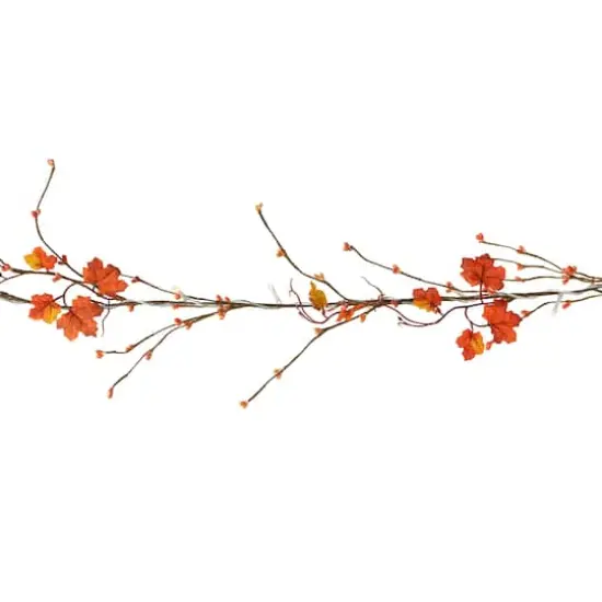 20ct. LED Warm White LED Red Leaf Garland String Lights by Ashland&reg; {1}