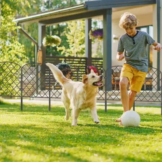 NEX&trade; Metal Rhombic Pet Guard & Garden Stake Fence, 10ct. {6}