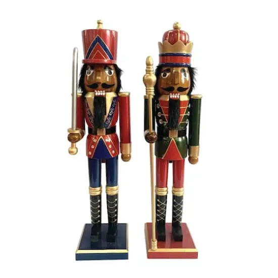 Santa's Workshop 24" King & Guard Nutcracker Set {1}