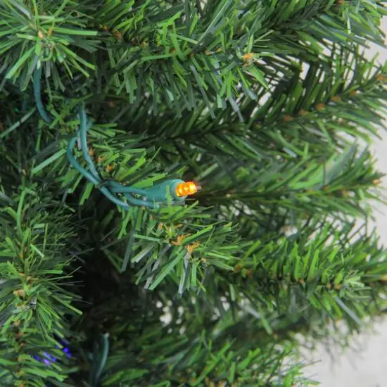 24" Pre-Lit Canadian Pine Artificial Christmas Tree, Multicolor Lights {3}