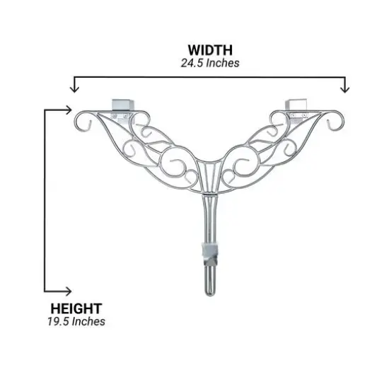 Village Lighting Adjustable Antler Wreath Hanger Silver {12}