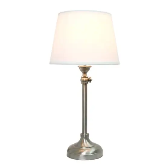 Lalia Home Brushed Nickel Extendable Lamp Set {14}