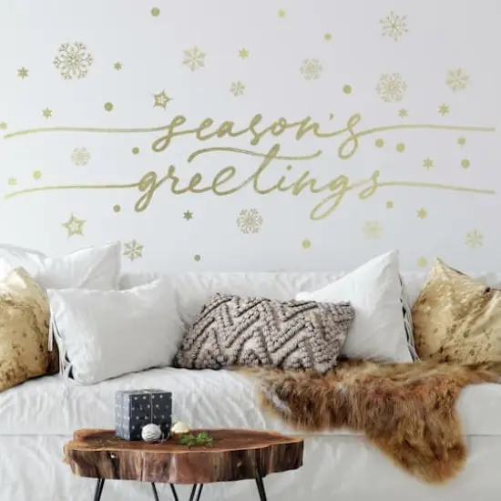 RoomMates Season's Greetings Peel and Stick Wall Decals {3}