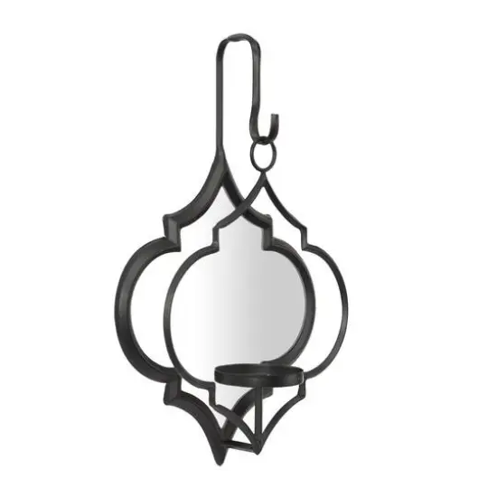 CosmoLiving by Cosmopolitan 16" Black Contemporary Wall Sconce {4}