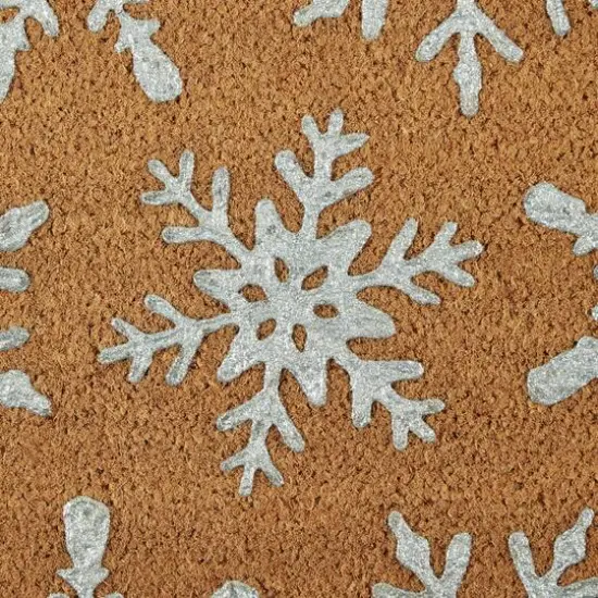 DII&reg; Silver Snowflakes Glitter Doormat {6}
