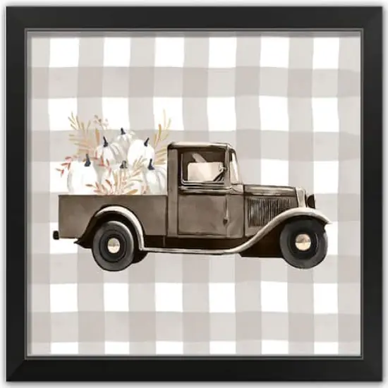 Harvest Truck Framed Print Wall Art {1}