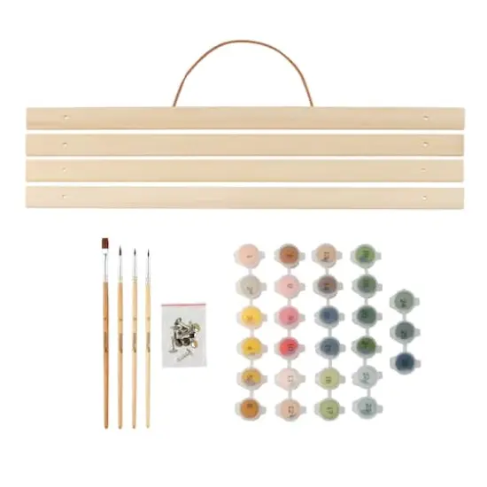 16" x 20" Garden Romance Paint-by-Number Kit with Wood Display Hanger by Artist's Loft&reg; {3}