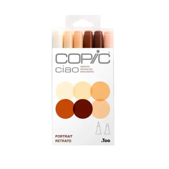 Copic&reg; Ciao 6 Color Portrait Marker Set {1}
