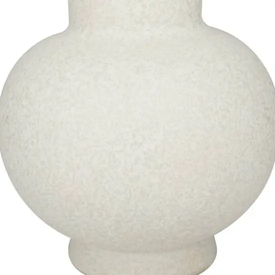 CosmoLiving by Cosmopolitan White Ceramic Modern Vase, 8" x 15" {5}