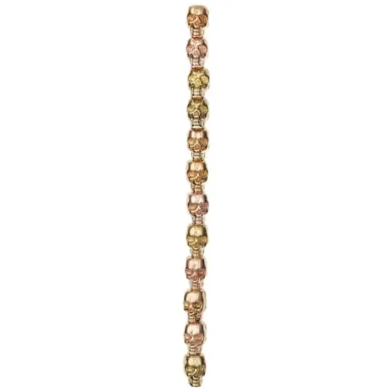 Gold & Rose Gold Metal Skull Beads, 12mm by Bead Landing&trade; {4}