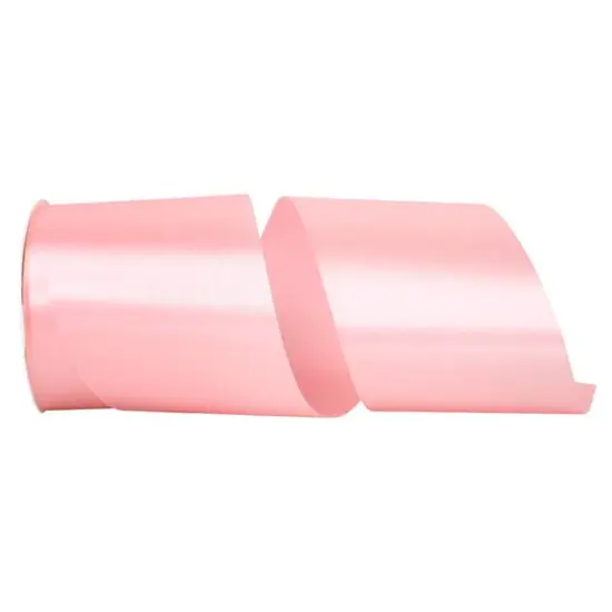 JAM Paper 4" x 50yd. Satin Allure Single Face Ribbon Pink {1}