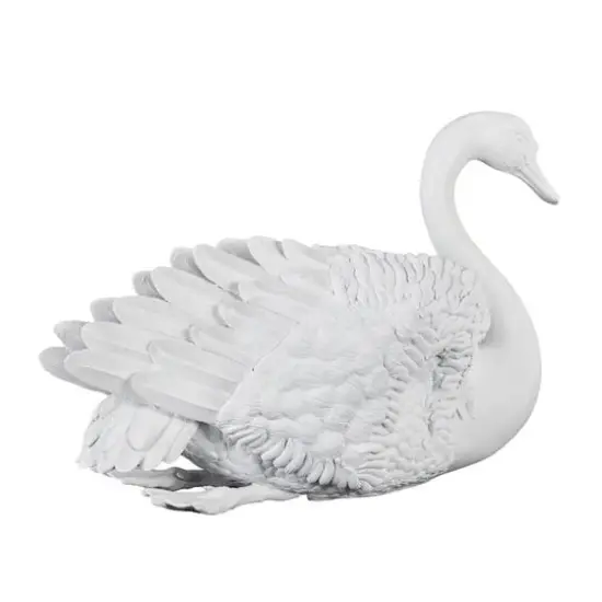 24" White Swan Sculpture {6}