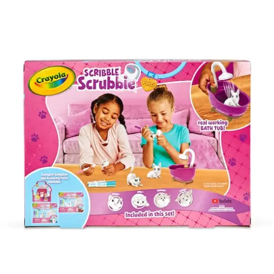 Crayola&reg; Scribble Scrubbie Pets Purple Tub Playset {9}