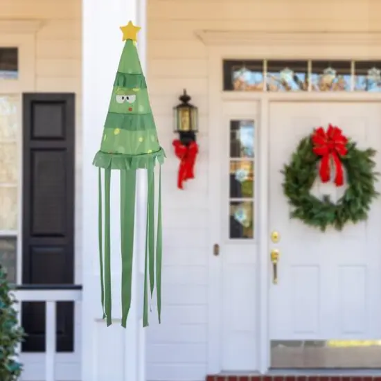 45" Christmas Tree Windsock {5}