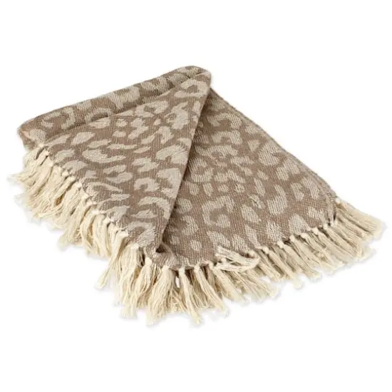 DII&reg; Tan Leopard Throw {1}