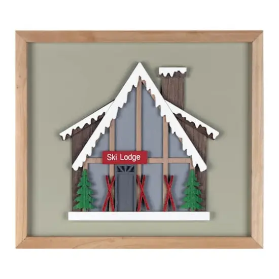 Framed Ski Lodge Wall Art Set {5}