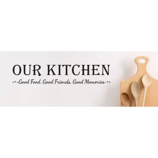 Leisure Arts&reg; Vinyl Matte Black Our Kitchen Decal {3}