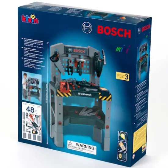 Theo Klein Bosch Adjustable Height Toy Workbench {4}