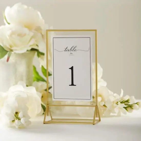 4" x 6" Gold Acrylic Sign Holders, 6ct. by Celebrate It&trade; {3}