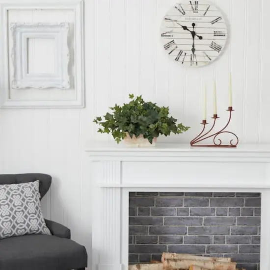 14" Ivy in White Planter {5}