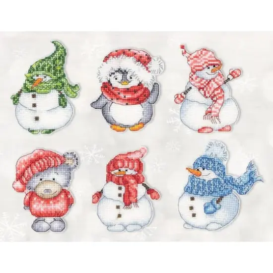 Luca-S Winter Toys Plastic Canvas Counted Cross Stitch Kit {1}