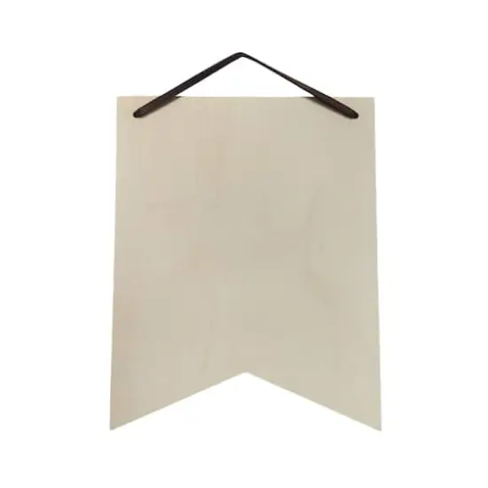 8" Unfinished Ribbon Plywood Plaque by Make Market&reg; {1}