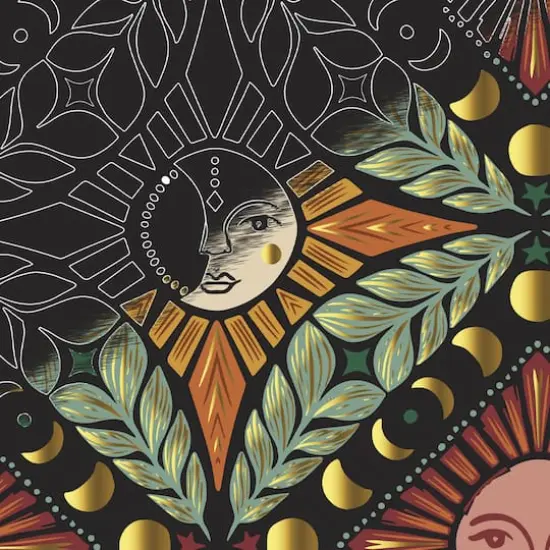 Brea Reese&trade; 9" x 12" Fall Moon & Sun Scratch Art Paper Pad {5}