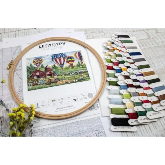 Letistitch Up Up and Away Counted Cross Stitch Kit {10}