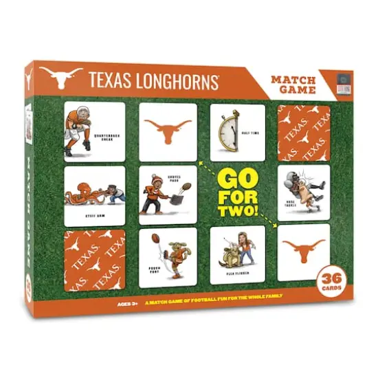 College Team Licensed Memory Match Game Texas Longhorns {1}