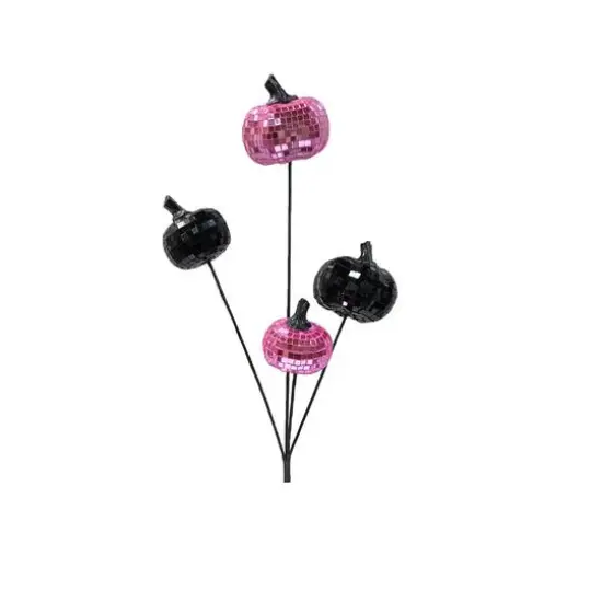 28" Disco Pumpkin Stem by Ashland&reg; Pink/Black {3}