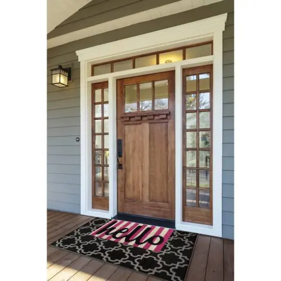 DII&reg; Hello Stripes Doormat {5}
