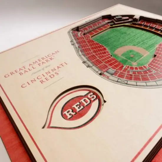 MLB Team 5-Layer StadiumView Wall Art Cincinnati Reds {6}