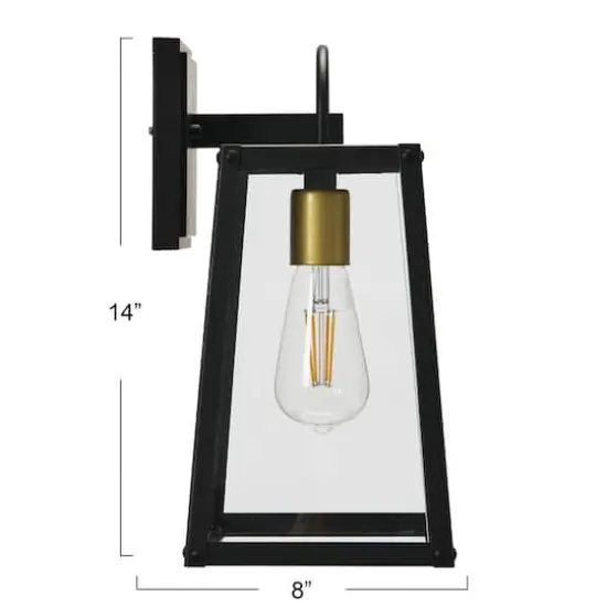 Hello Honey&reg; Robert Stevenson Lighting Dorchester Oil Rubbed Bronze Metal & Glass Outdoor Light {5}