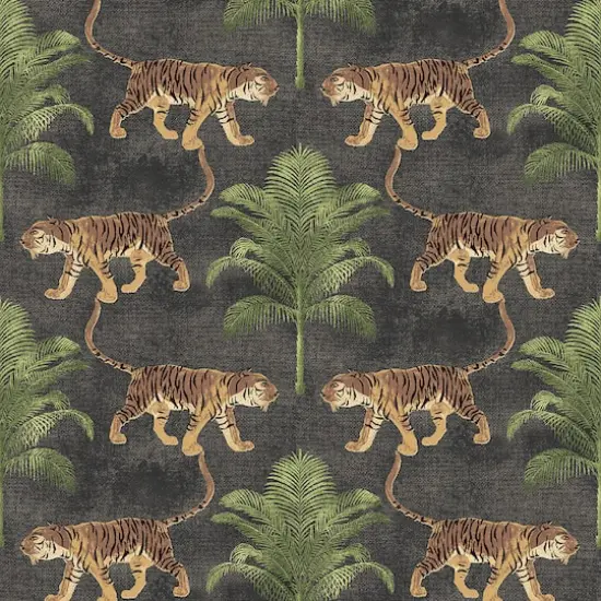 Tommy Bahama&reg; Tiger and Tree Peel & Stick Wallpaper Coal {1}