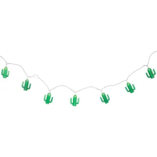10ct. Green Cactus Patio String Light Set {5}