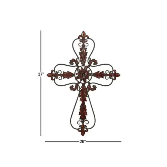 Black Metal Traditional Wall Decor, 37" x 26" {7}