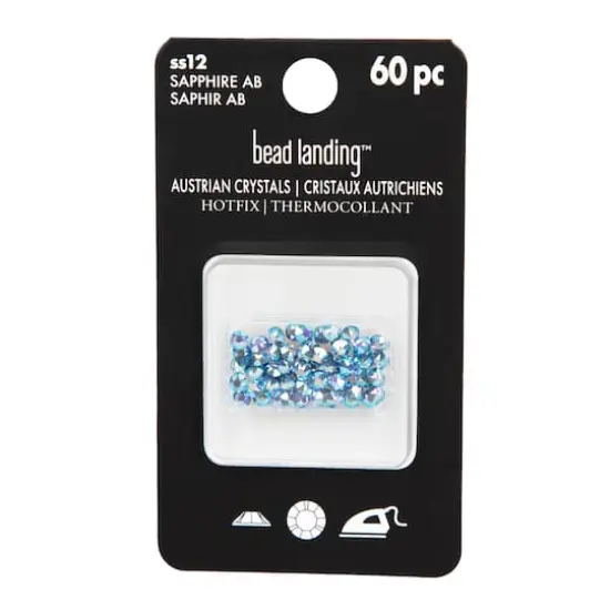 SS12 Hotfix Austrian Crystals by Bead Landing&trade;, 60ct. Sapphire AB {5}