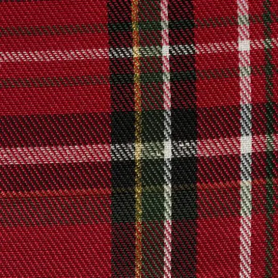 DII&reg; 120" Holiday Metallic Plaid Tablecloth {5}