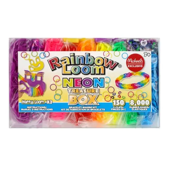 Rainbow Loom&reg; Neon Treasure Box&trade; Bracelet Making Kit {1}