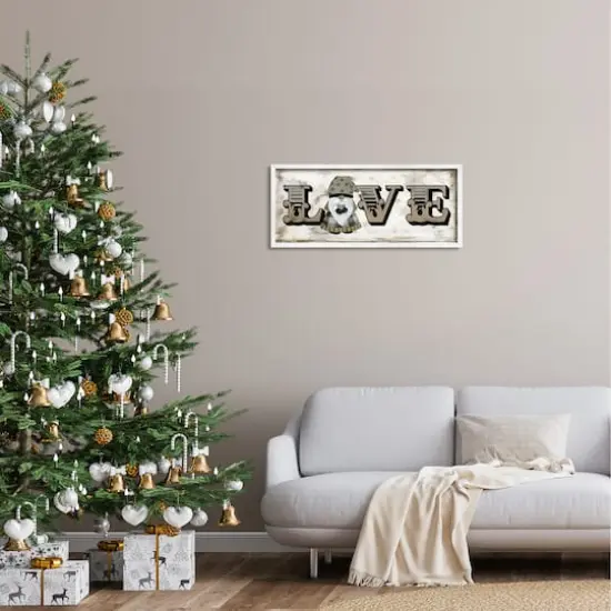 Stupell Industries Holiday Patterned Love Gnome Framed Giclee Art White {3}