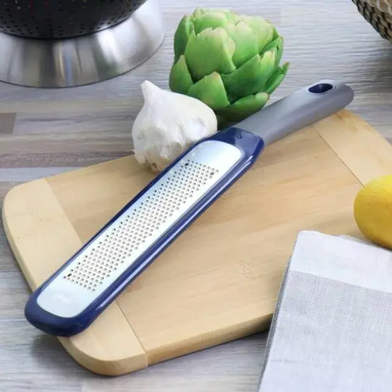 Oster Bluemarine Blue Stainless Steel Long Grater with Plastic Handle {3}