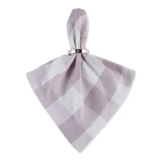 DII&reg; Buffalo Check Oversized Napkin, 6ct. Dusty Lilac/White {5}