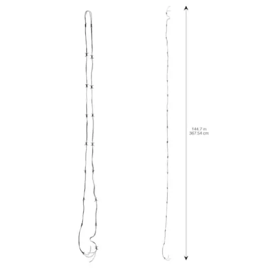 12ft. Black Plastic Barbed Wire by Ashland&reg; {6}