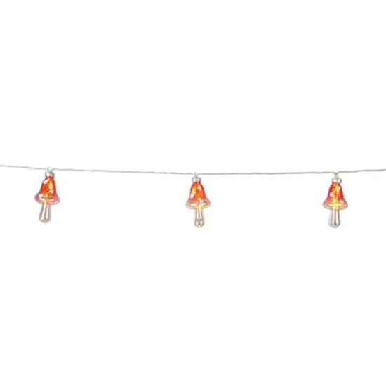 10ct. Warm White LED Glass Mushroom String Lights by Ashland&reg; {1}