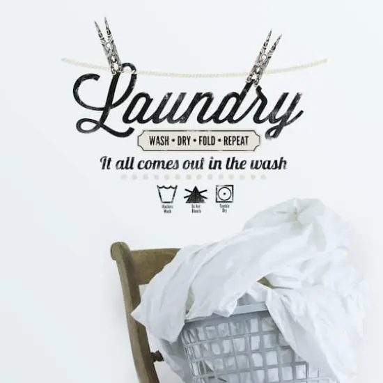 RoomMates Laundry Quote Peel & Stick Wall Decals {4}