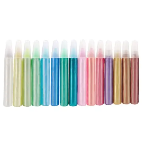 Pearlized Glitter Glue Pen Set by Creatology&trade; {4}